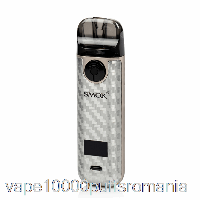Vape Romania Smok Novo 4 25w Pod Kit Argintiu Fibra De Carbon